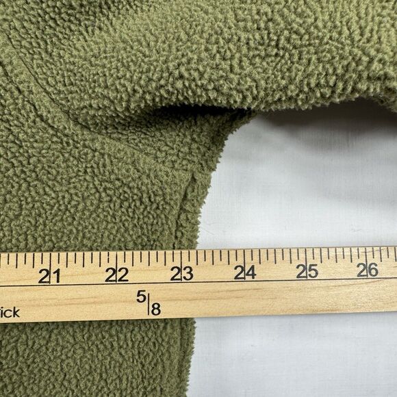 The North Face Men's L Carbondale 1/4 Snap Pullover Fleece Jacket - Olive - Picture 9 of 16